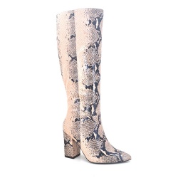 Hot sale fashion block heel knee high boot comfortable boot